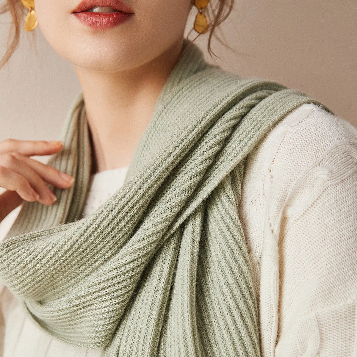 100% Cashmere Plain All Matched Scarves