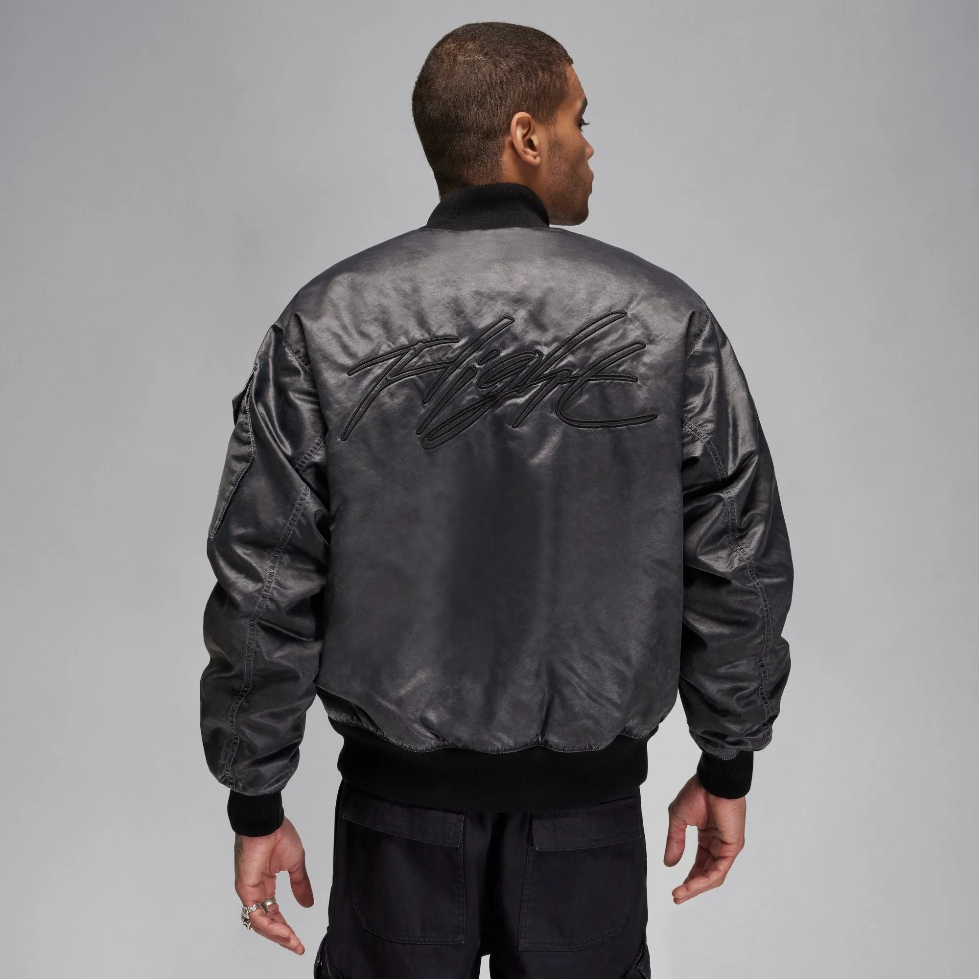 Air Jordan Essentials Washed Renegade Jacket (Black)