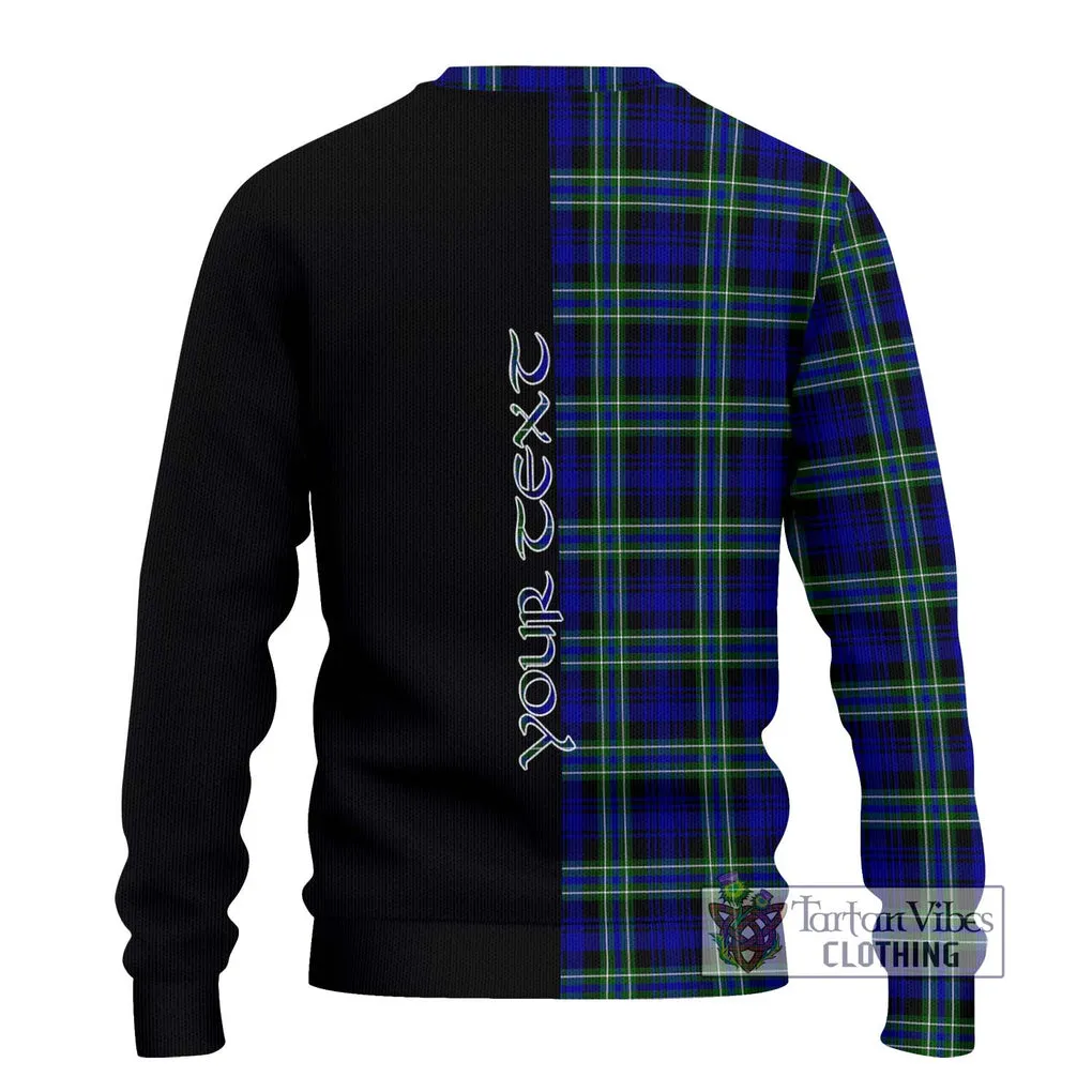 Arbuthnot Modern Tartan Ugly Sweater with Family Crest and Half Of Me Style