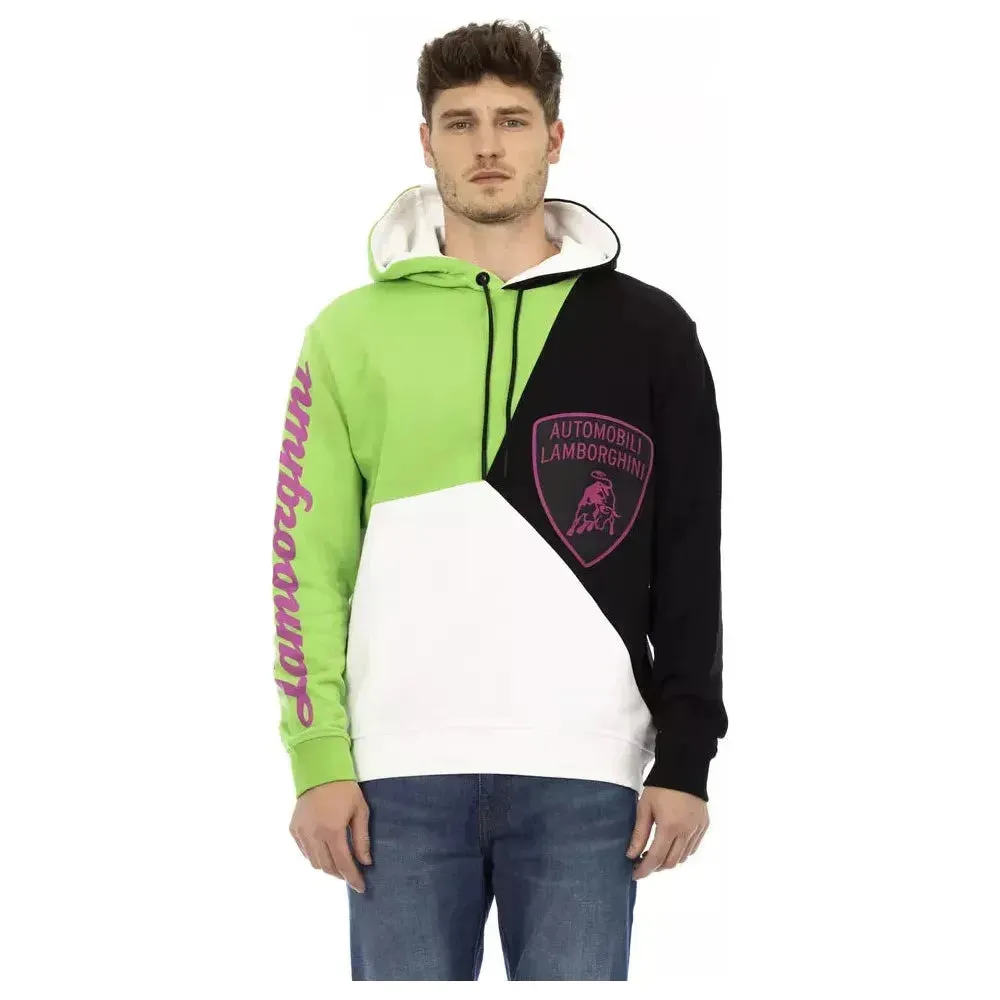 Automobili Lamborghini White Cotton Men Sweater