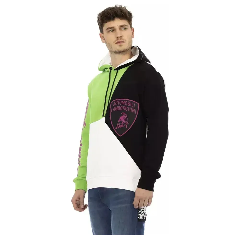 Automobili Lamborghini White Cotton Men Sweater