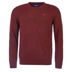 Barbour Essential Tisbury Crew Neck Sweater Ruby