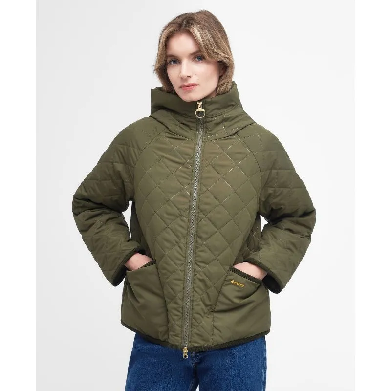 Barbour Glamis Ladies Quilt Jacket - Army Green/Ancient