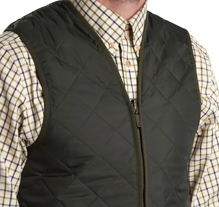 Barbour Sage Quilted Waistcoat/ZIP-IN Liner