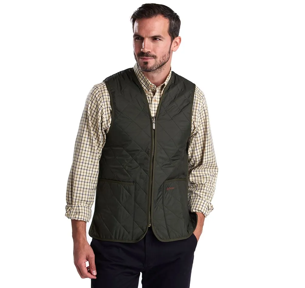 Barbour Sage Quilted Waistcoat/ZIP-IN Liner