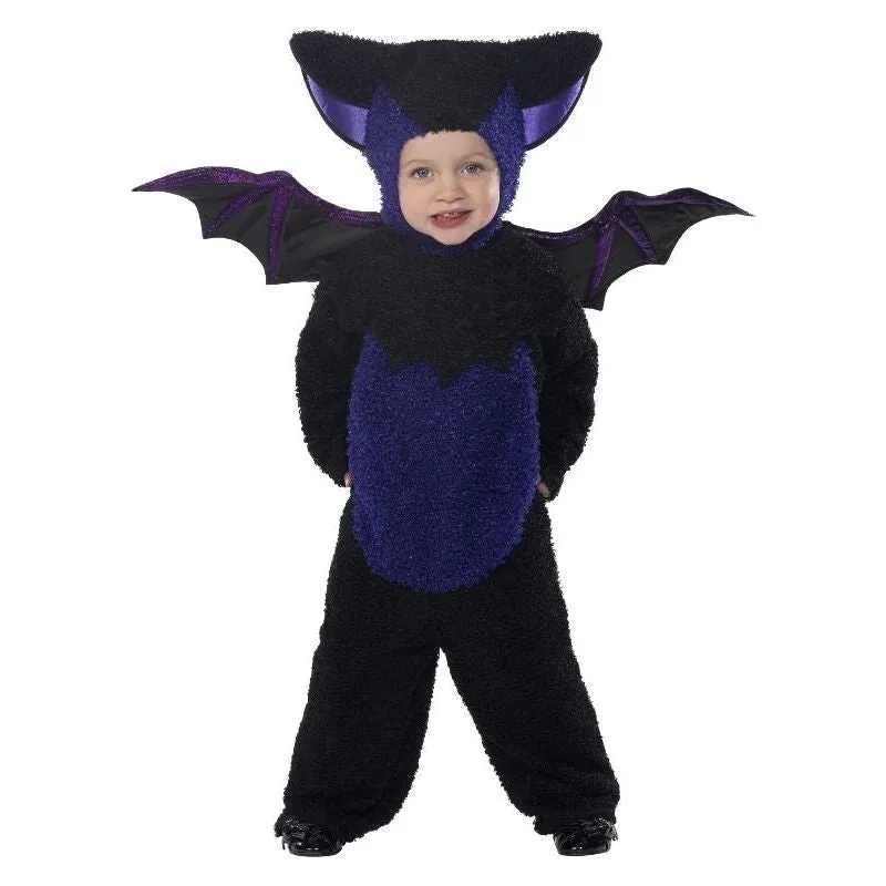 Bat Costume Kids Black Purple