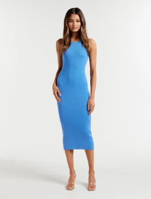 Becky Open Back Midi Knit Dress