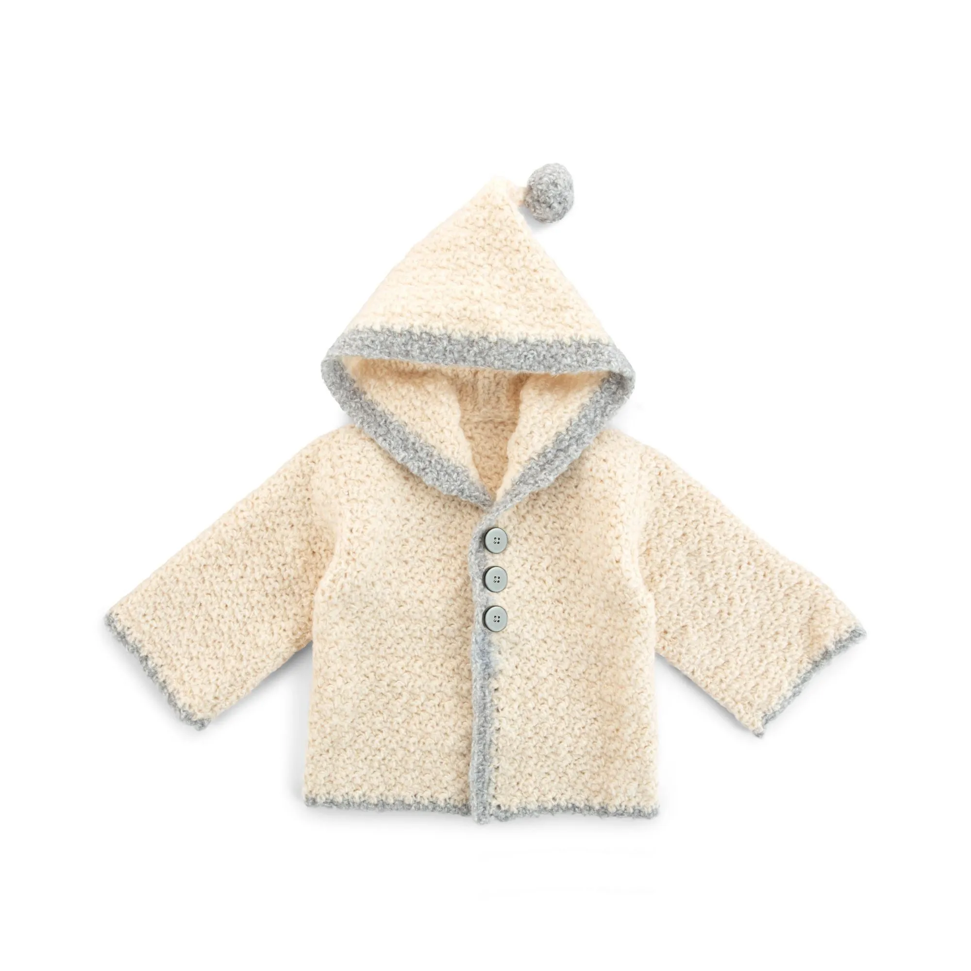 Bernat Crochet Baby Jacket with Hood