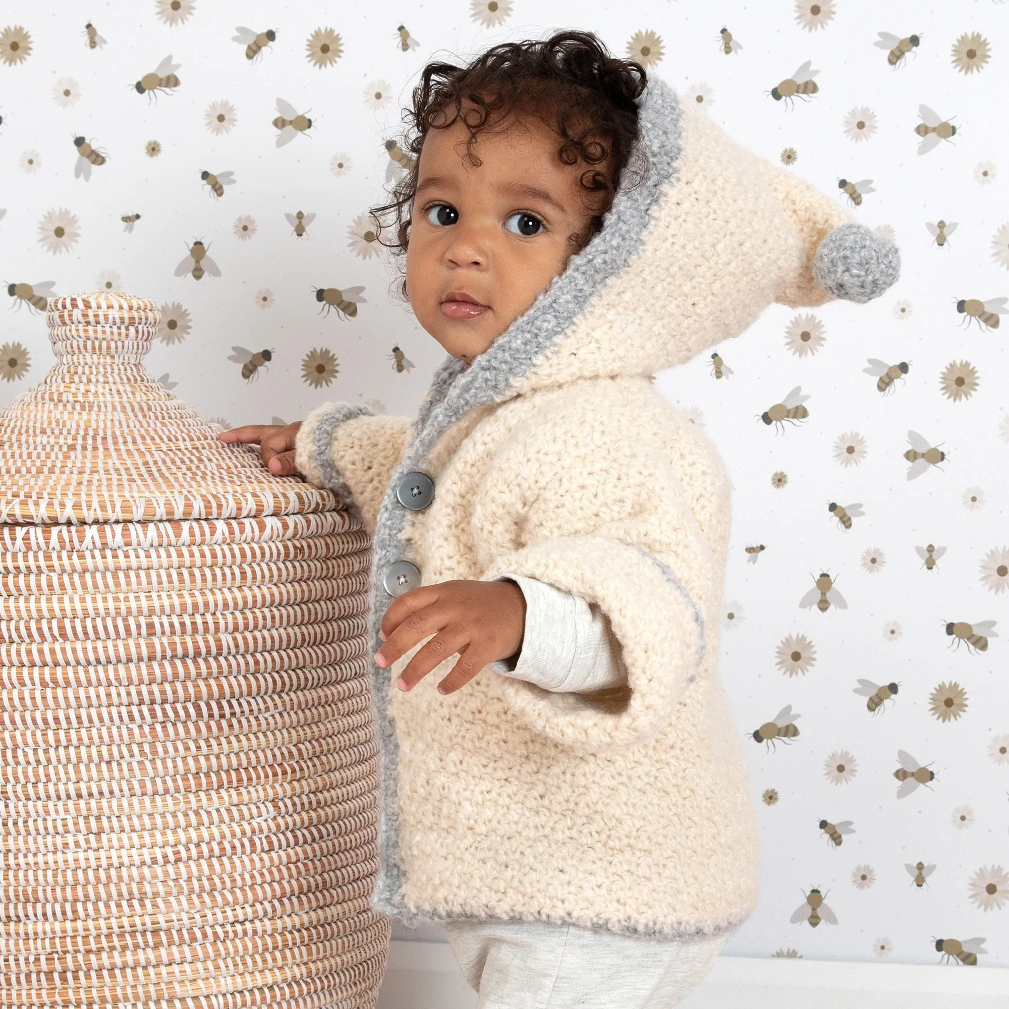 Bernat Crochet Baby Jacket with Hood