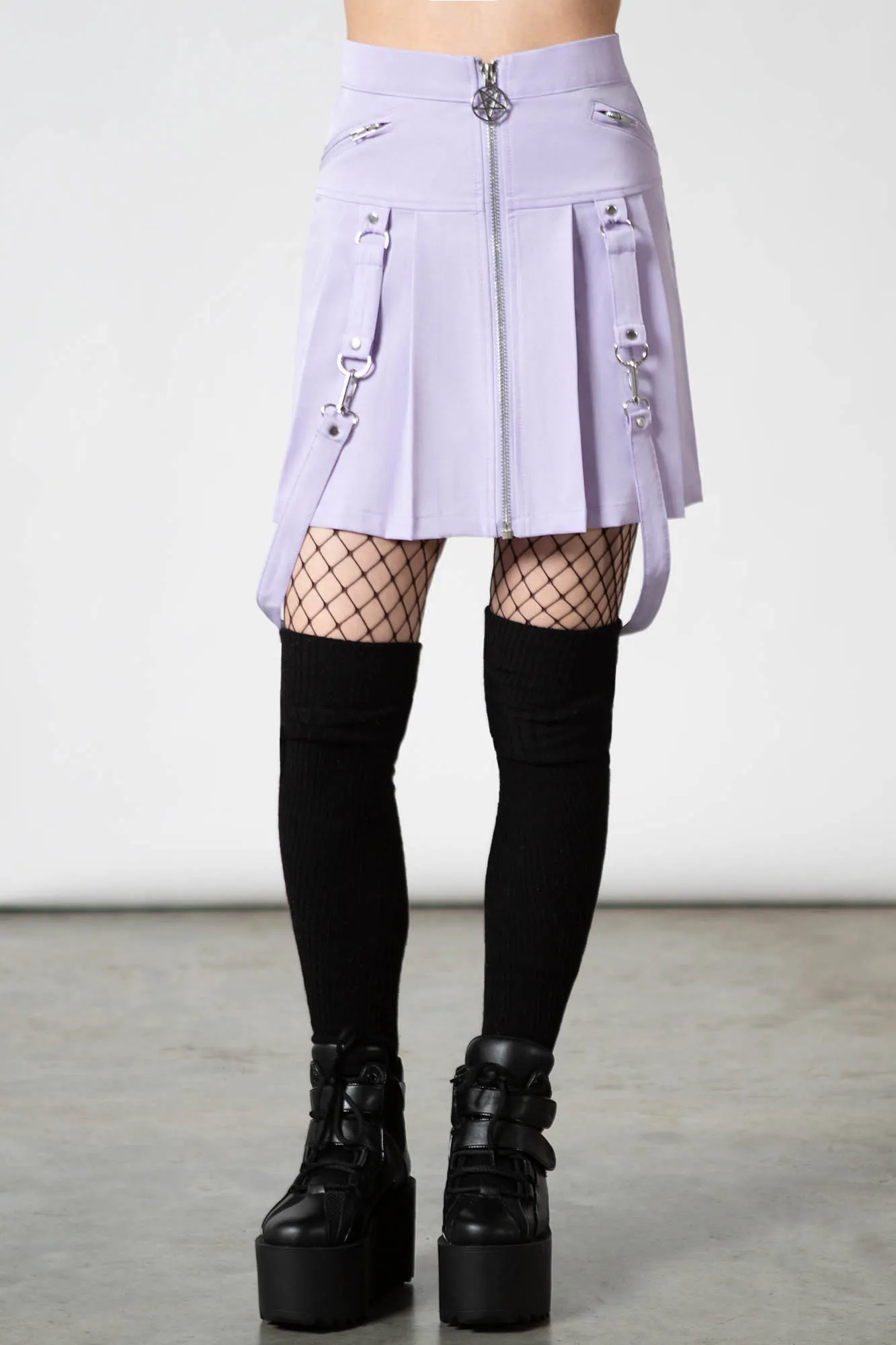 Blaire B*tch Mini Skirt [PASTEL LILAC]