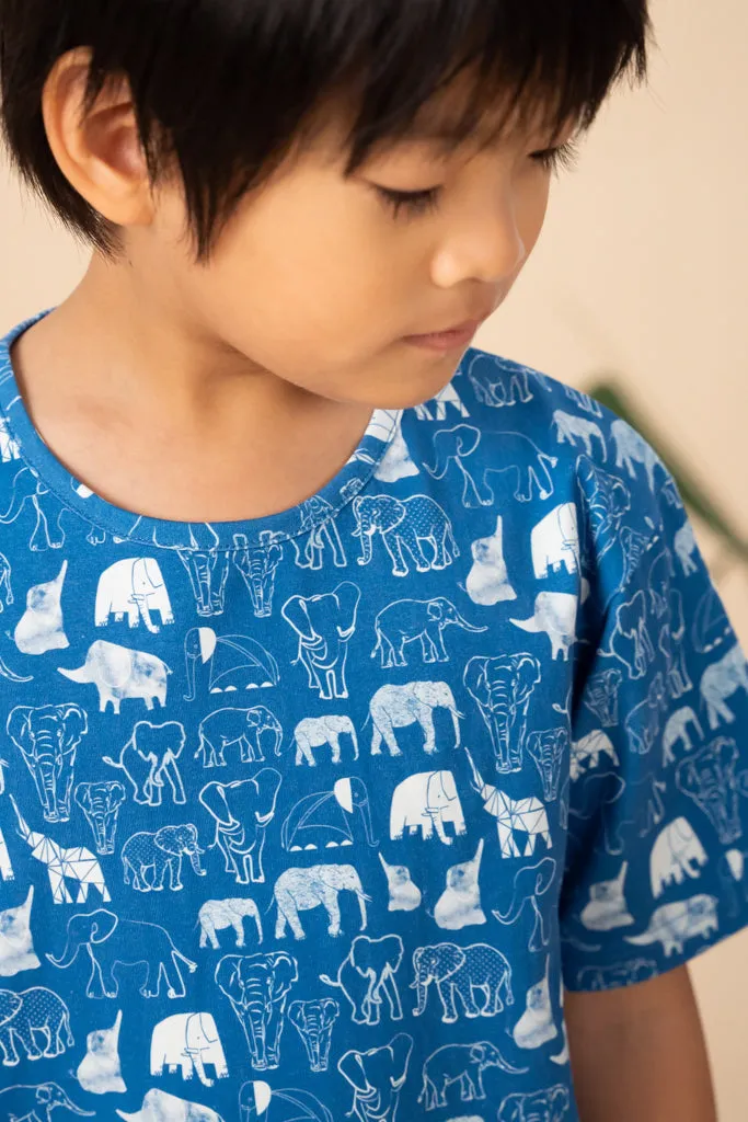 Blue Elephant Families Tee