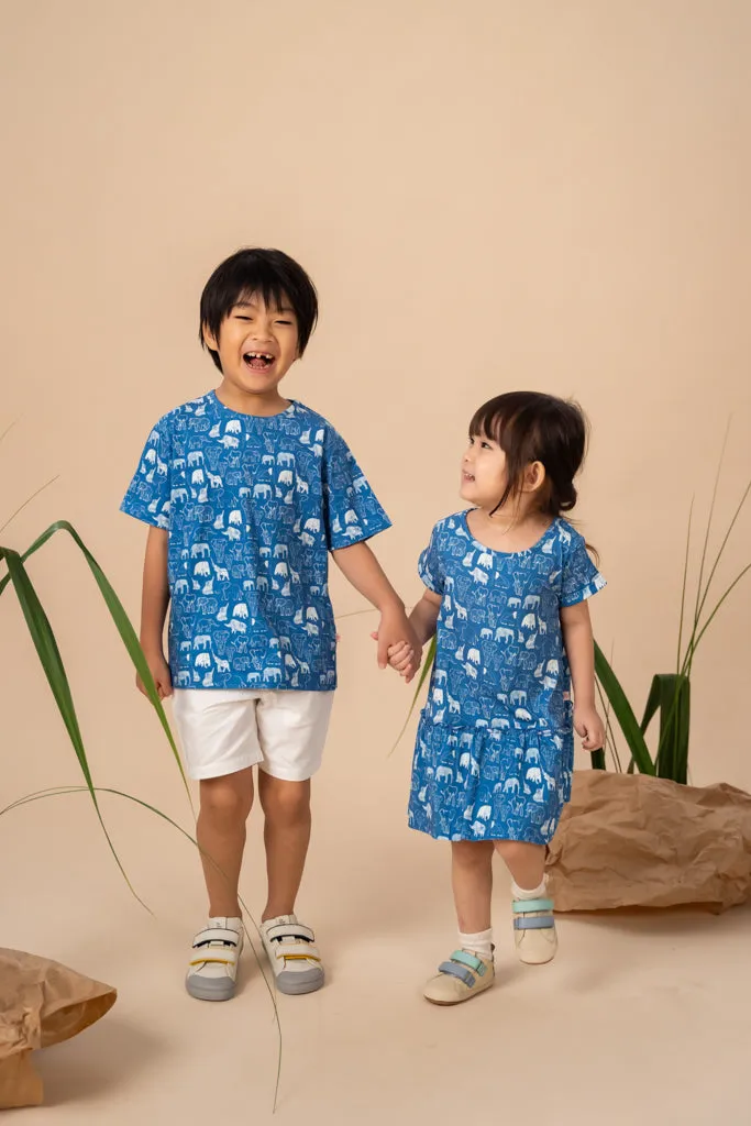 Blue Elephant Families Tee