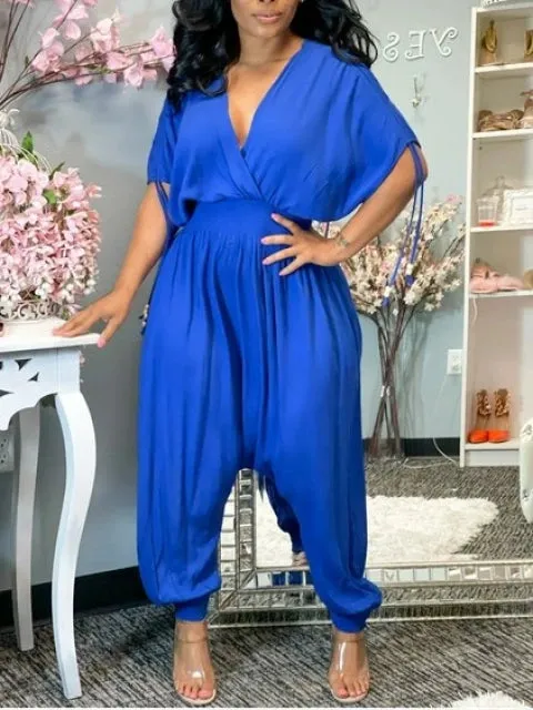 Blue Harem Jumpsuit