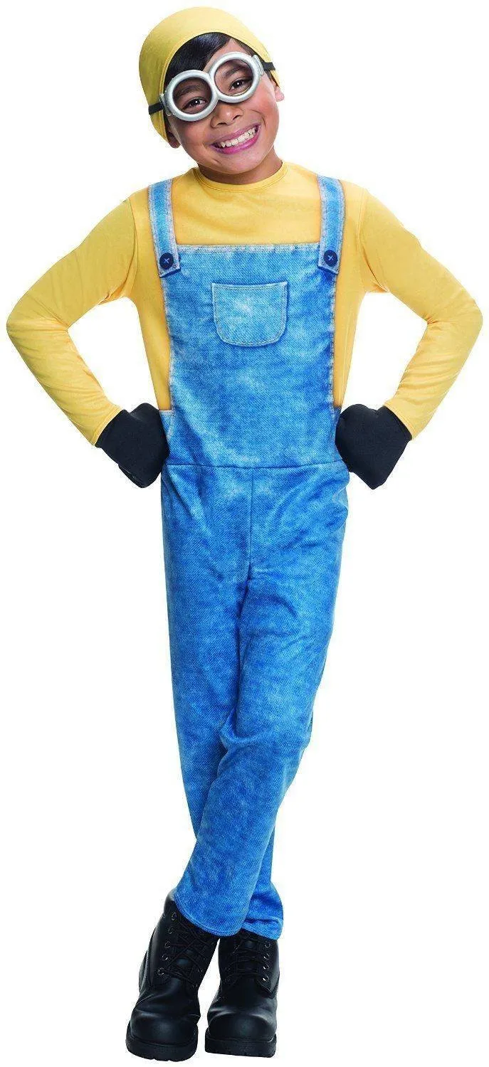 Bob Minion Child Costume Despicable Me Fancy Dress Party Outfit