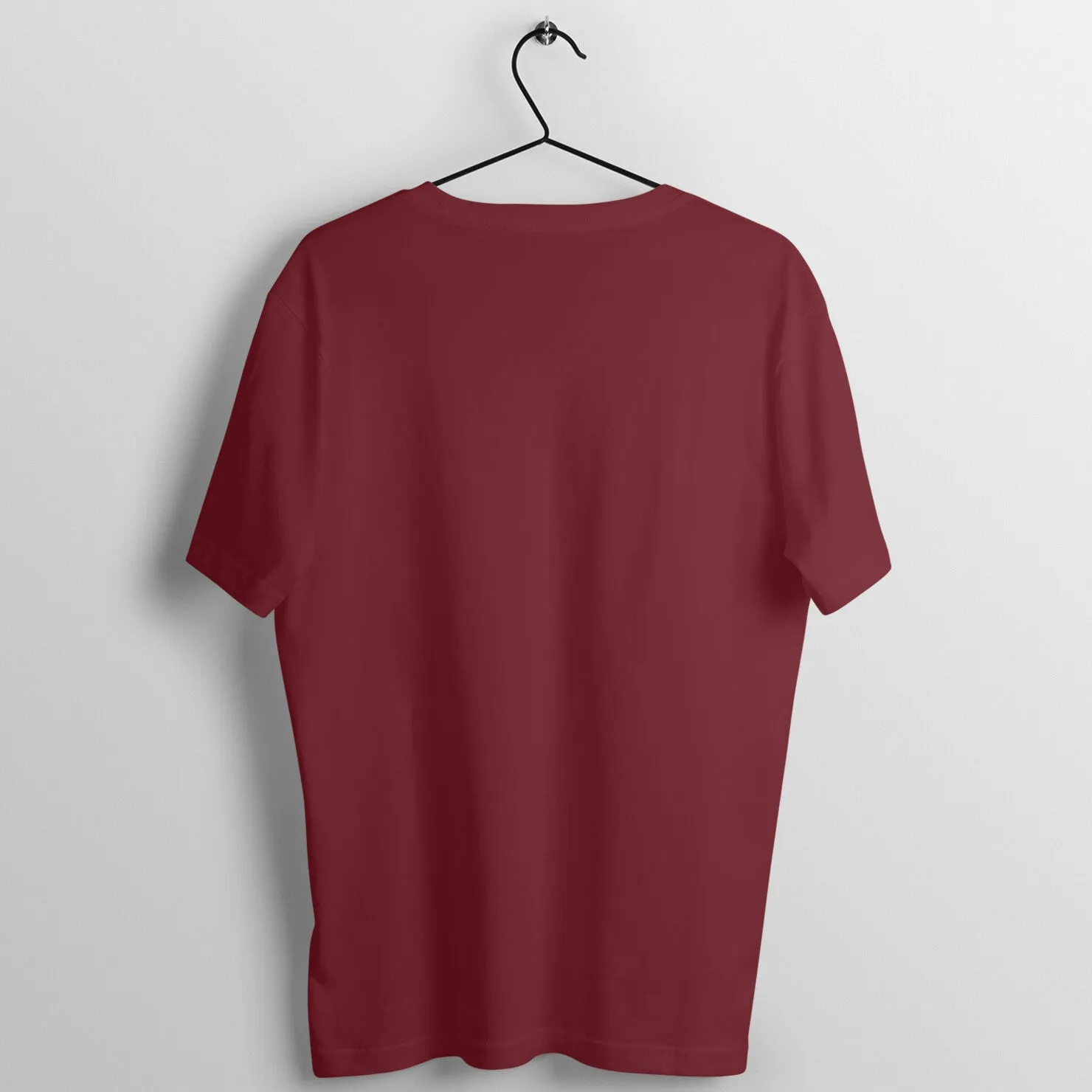 Boyfriend Fit Maroon Women Cotton Tshirt - Strong And Beautiful