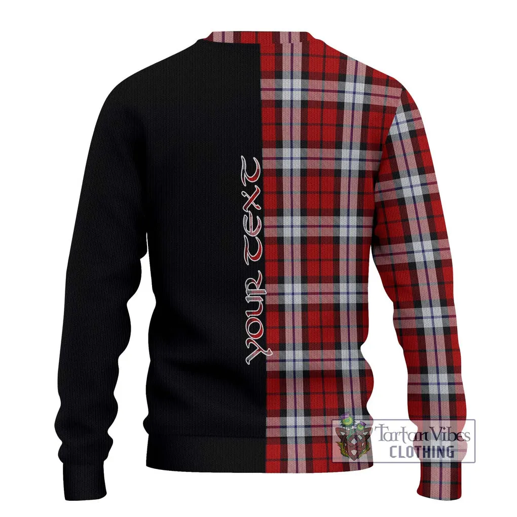 Brodie Dress Tartan Ugly Sweater with Family Crest and Half Of Me Style