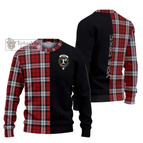 Brodie Dress Tartan Ugly Sweater with Family Crest and Half Of Me Style