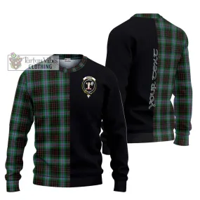 Brodie Hunting Tartan Ugly Sweater with Family Crest and Half Of Me Style