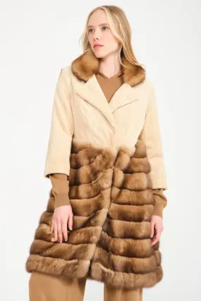 Brown Sable & Mink Coat