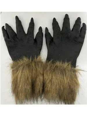 Brown Werewolf Mask & Claws Child Set