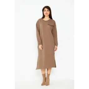 Coffee Long Maxi Dress