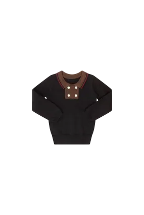 Colorblock black sweater by Kipp