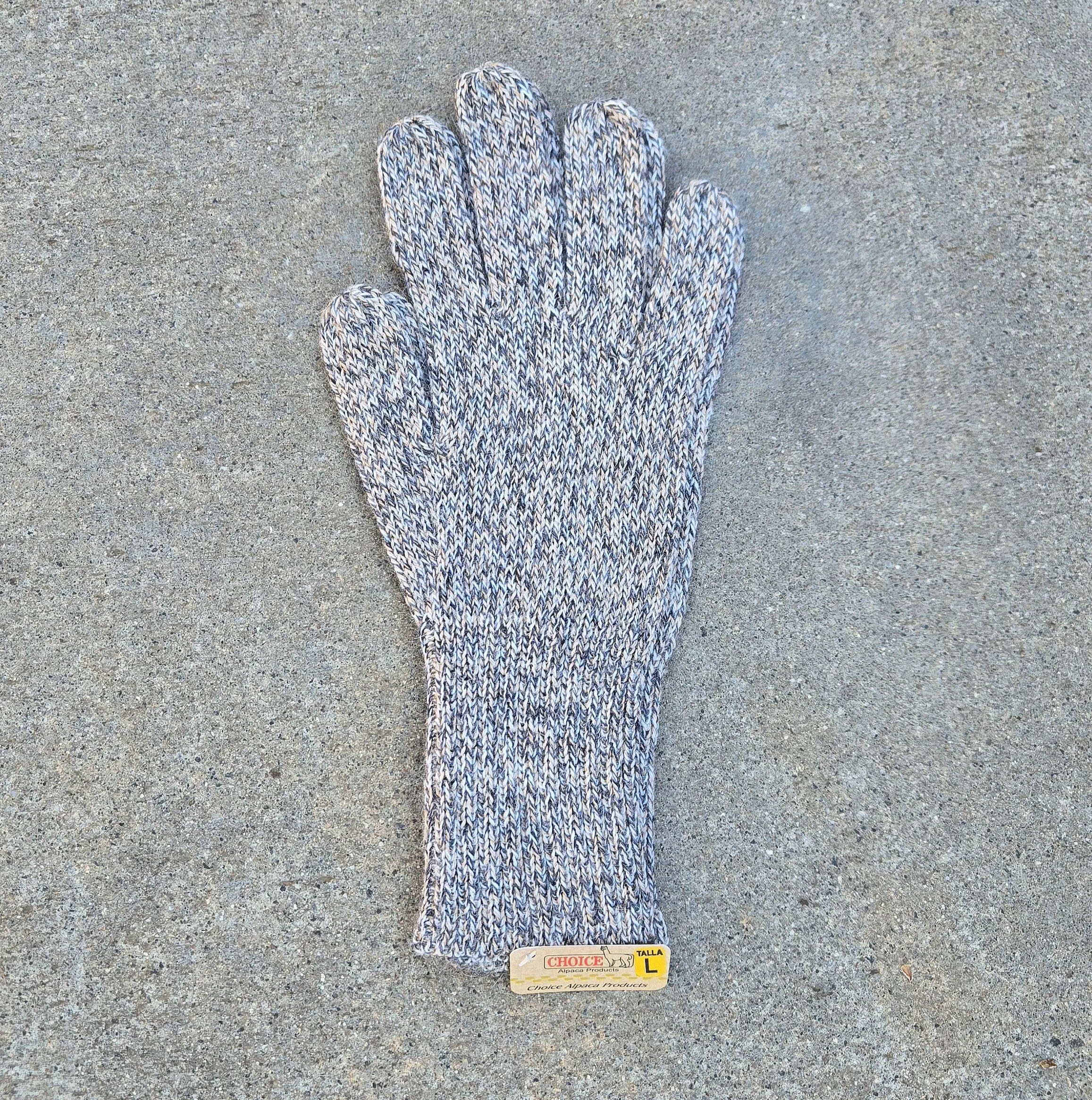 Colorful 100% Alpaca Full Fingered Knit Alpaca Gloves