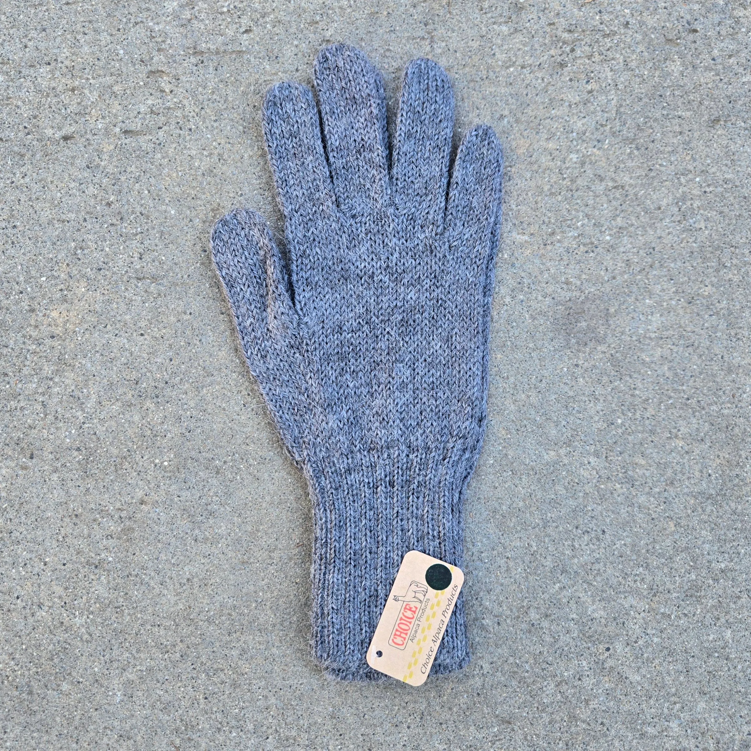 Colorful 100% Alpaca Full Fingered Knit Alpaca Gloves