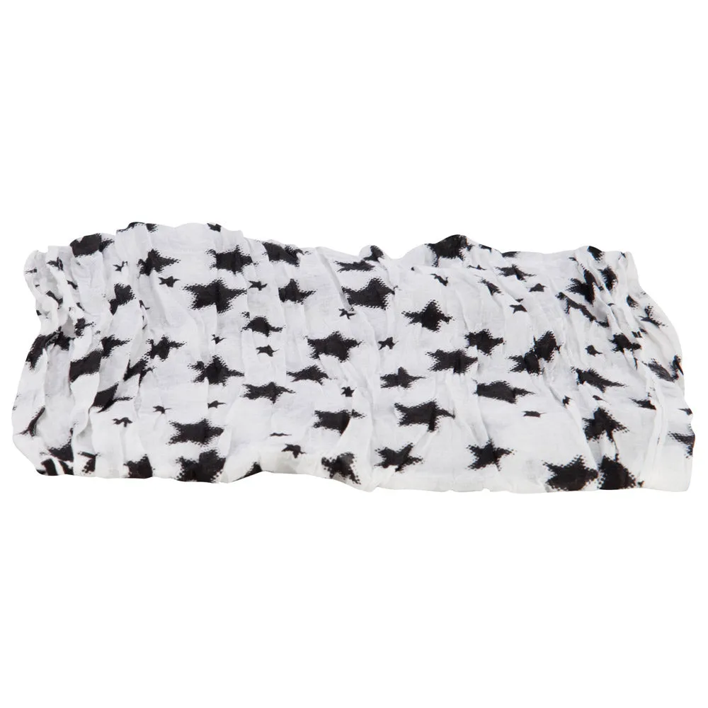 Cotton Scarf with Stars