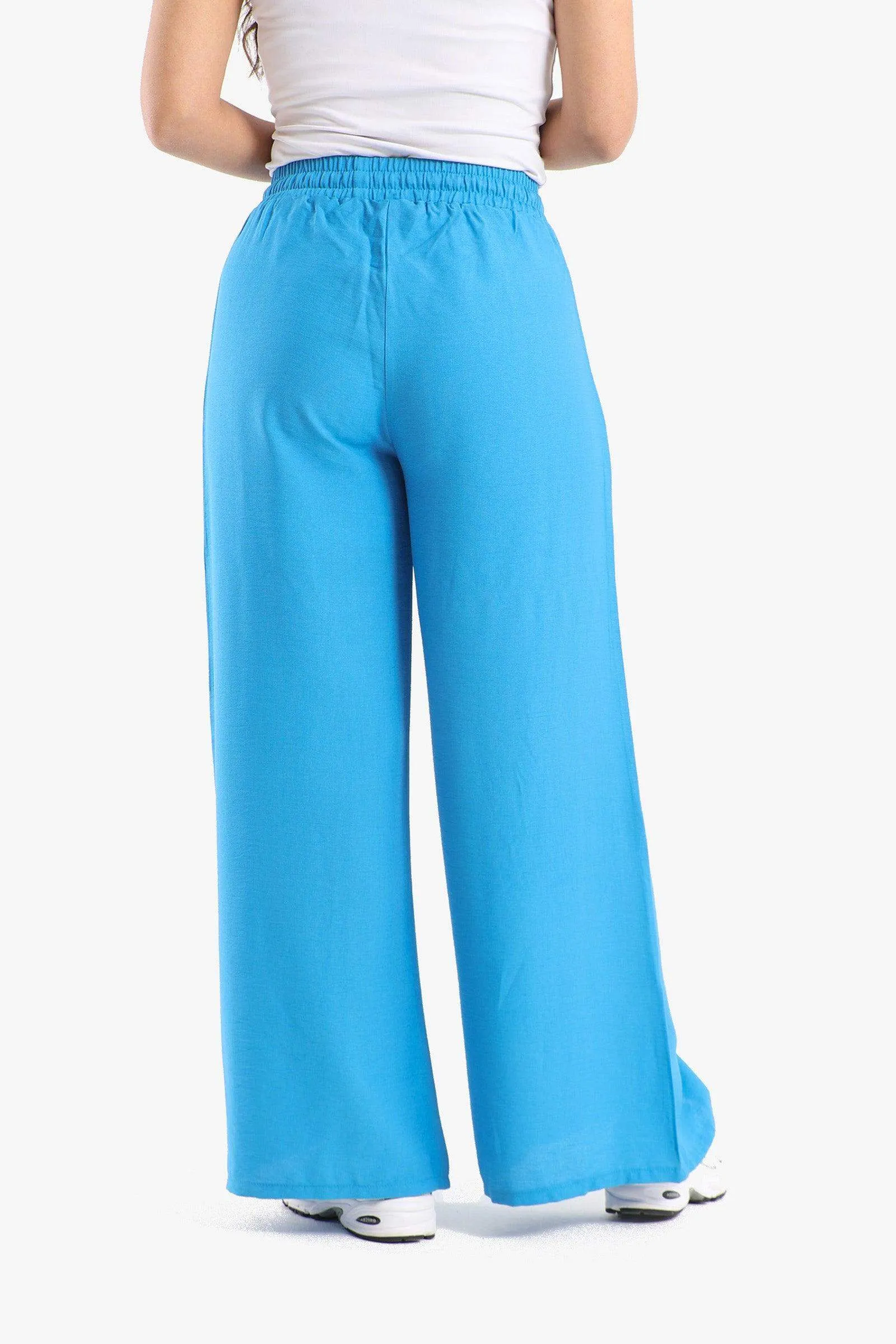 Cotton Wide Leg Lounge Pants