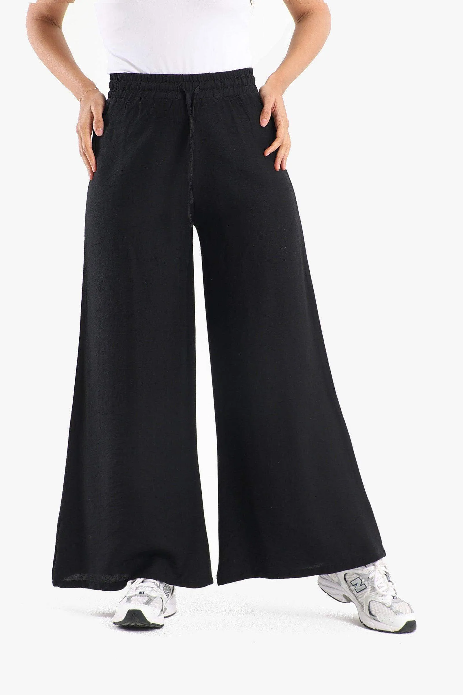 Cotton Wide Leg Lounge Pants