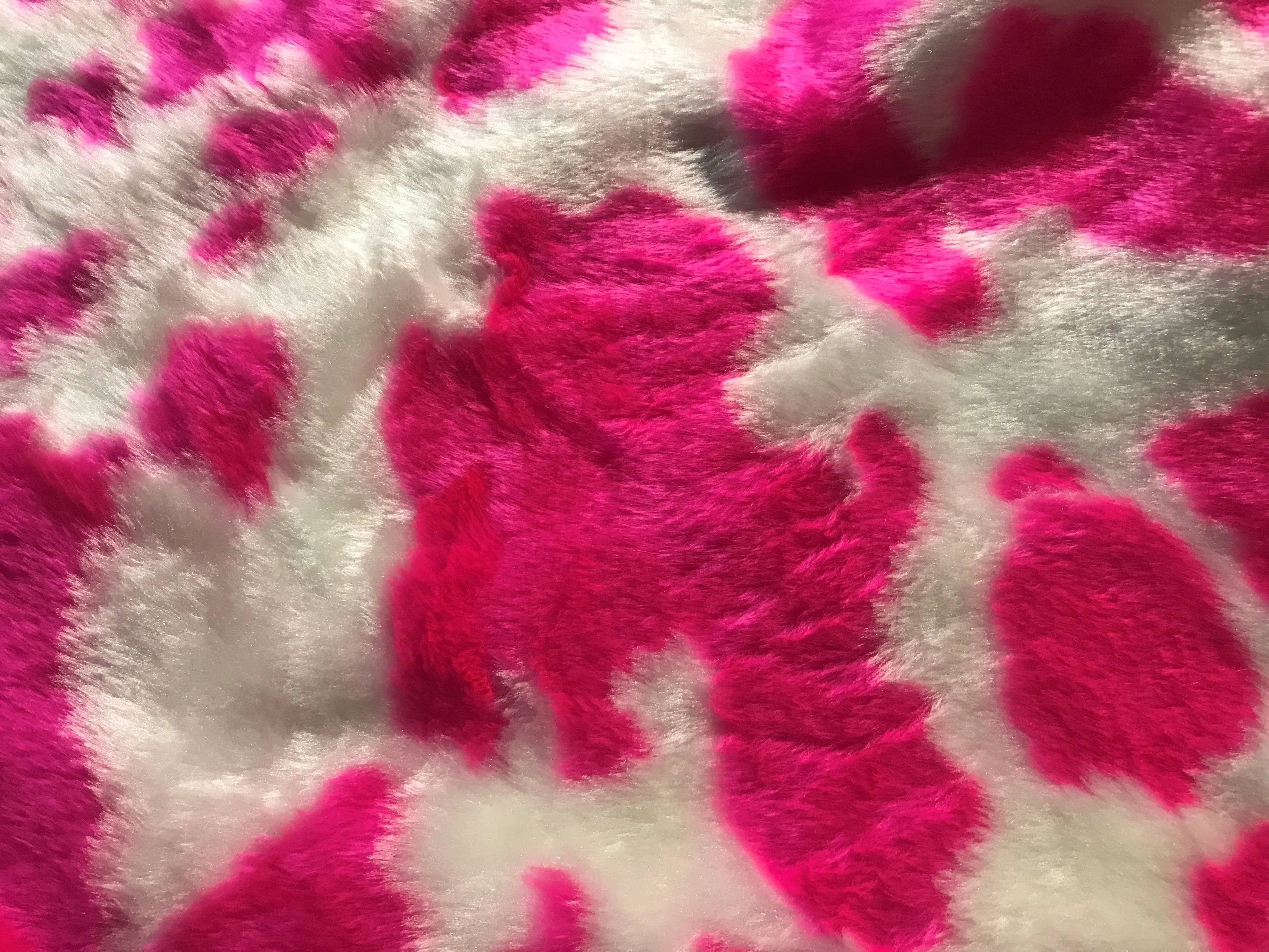 Cow - Novelty Print Faux Fur Fabric