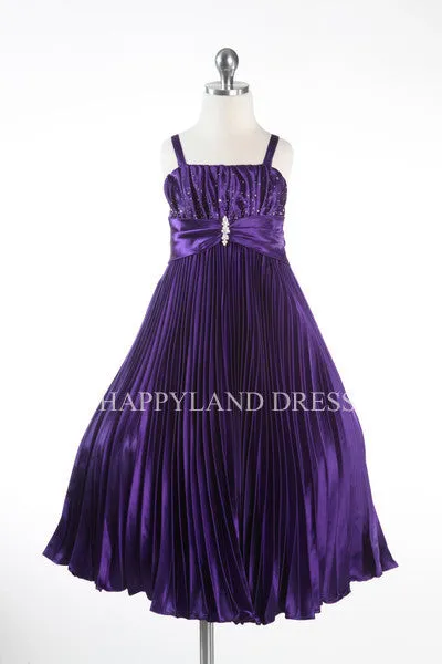 D4151 Satin Sparkle Long Dress (4 Diff. Colors)