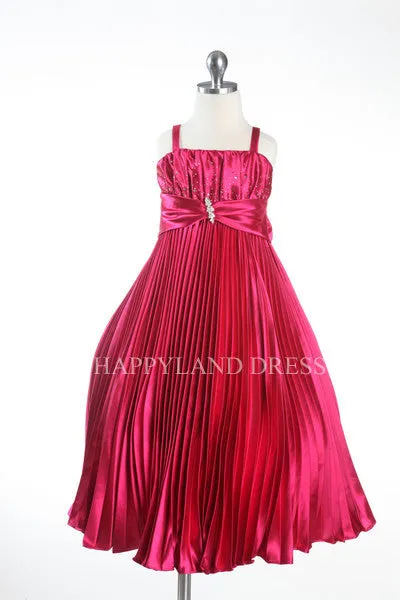 D4151 Satin Sparkle Long Dress (4 Diff. Colors)