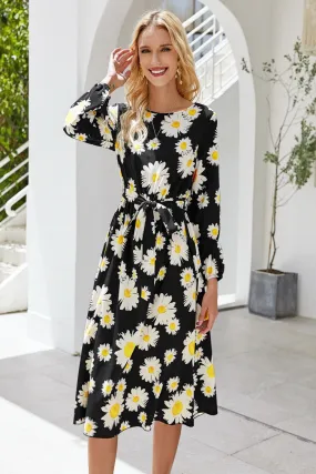 Daisy Print Maxi Dress