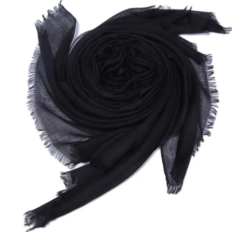 Delicate Solid Cashmere Scarf