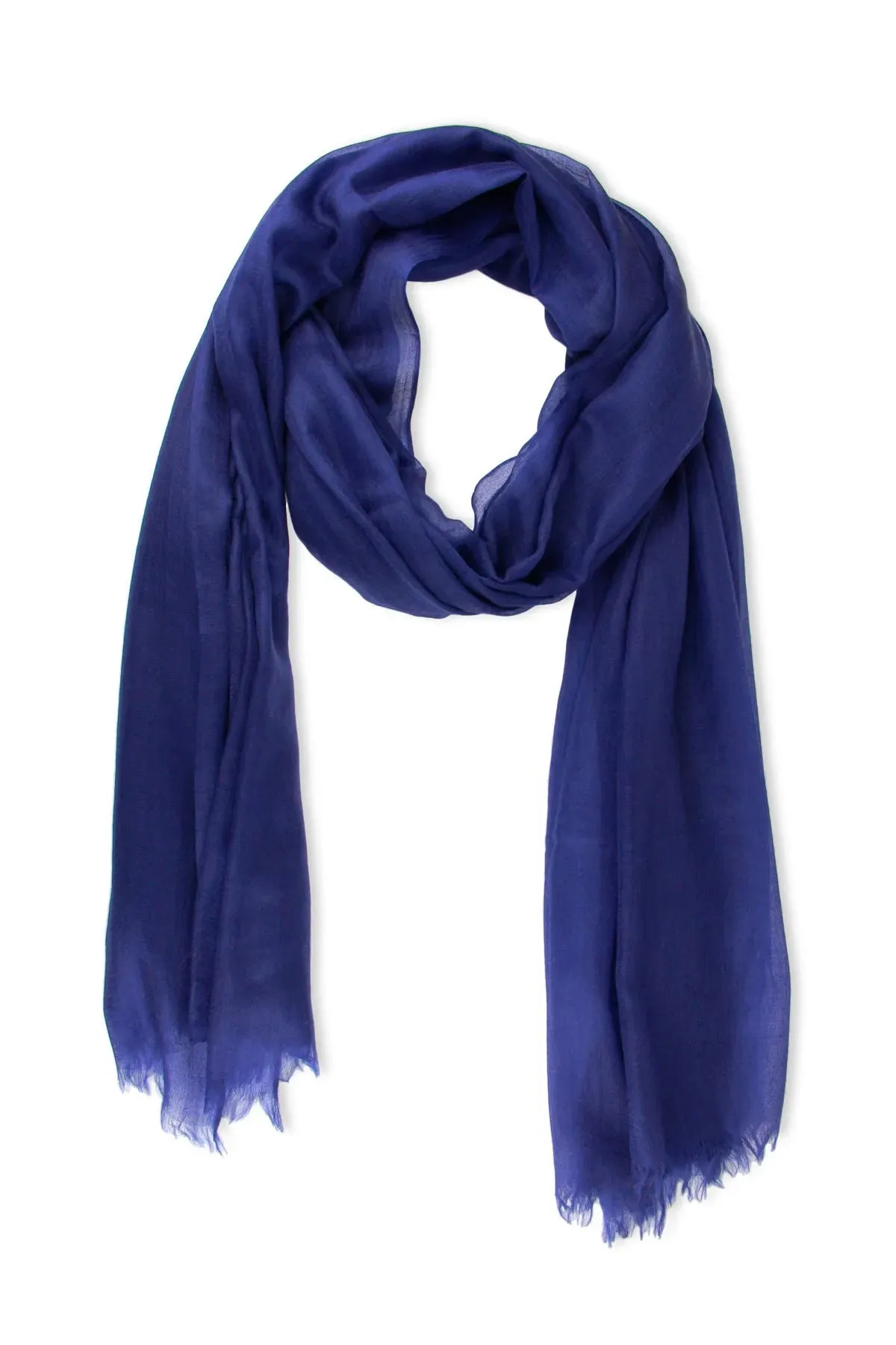 Delicate Solid Cashmere Scarf