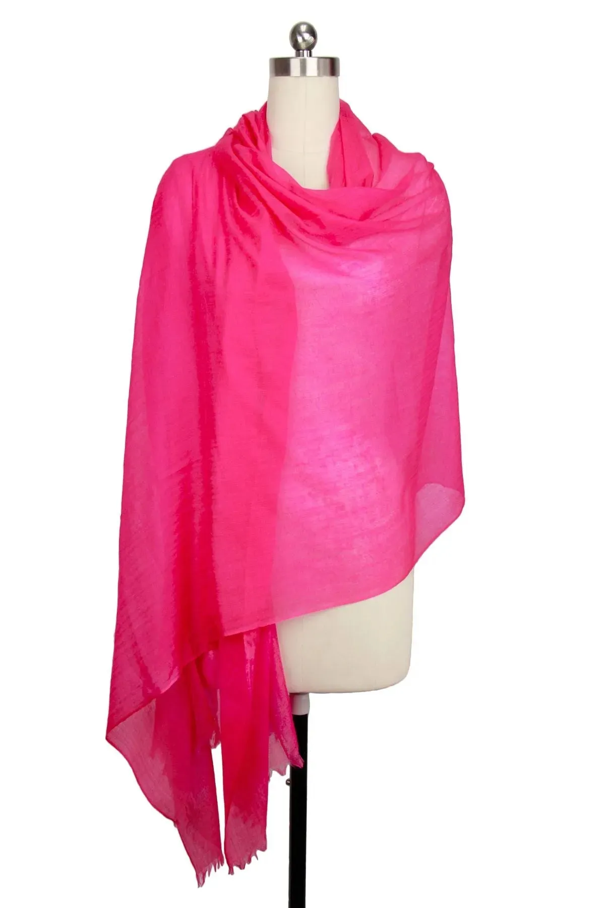 Delicate Solid Cashmere Scarf