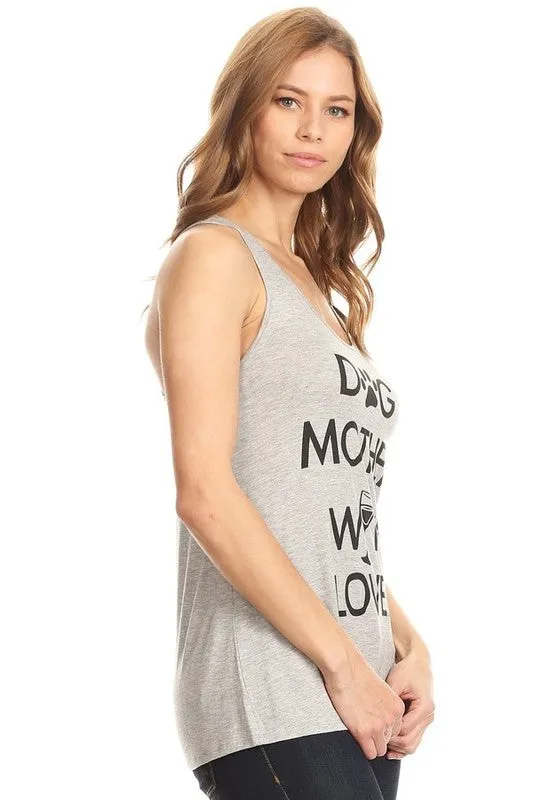 Dog Mother Wayn Lover Tank Top Raw Moda