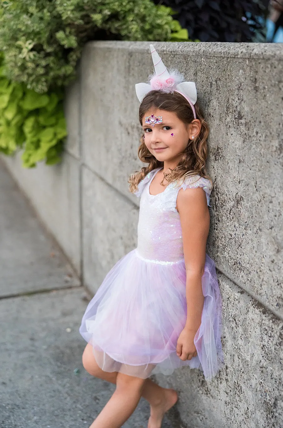 Dreamy Unicorn Dress Pink Size 5-6