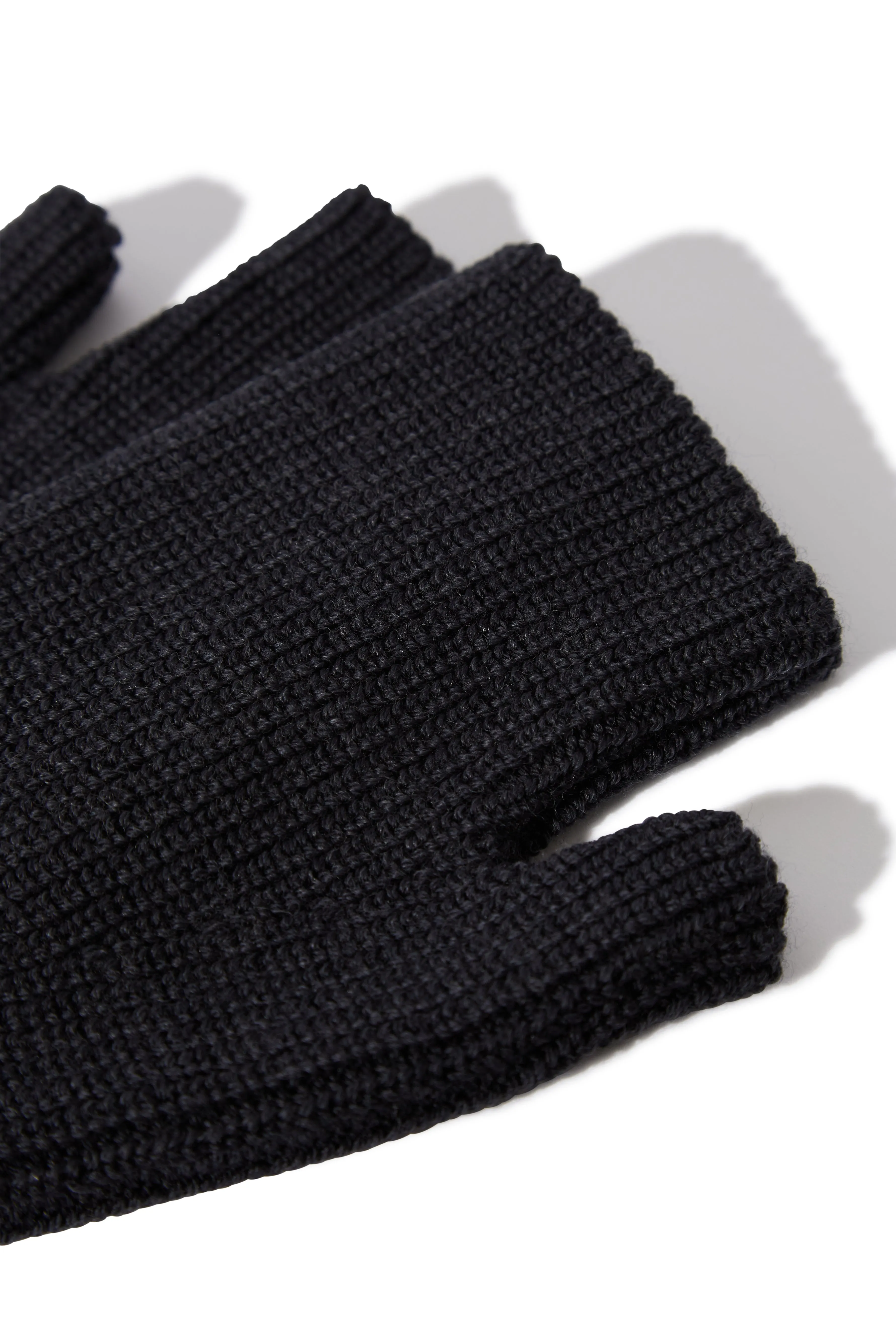 FINGERLESS GLOVES IN EXTRA FINE MERINO WOOL