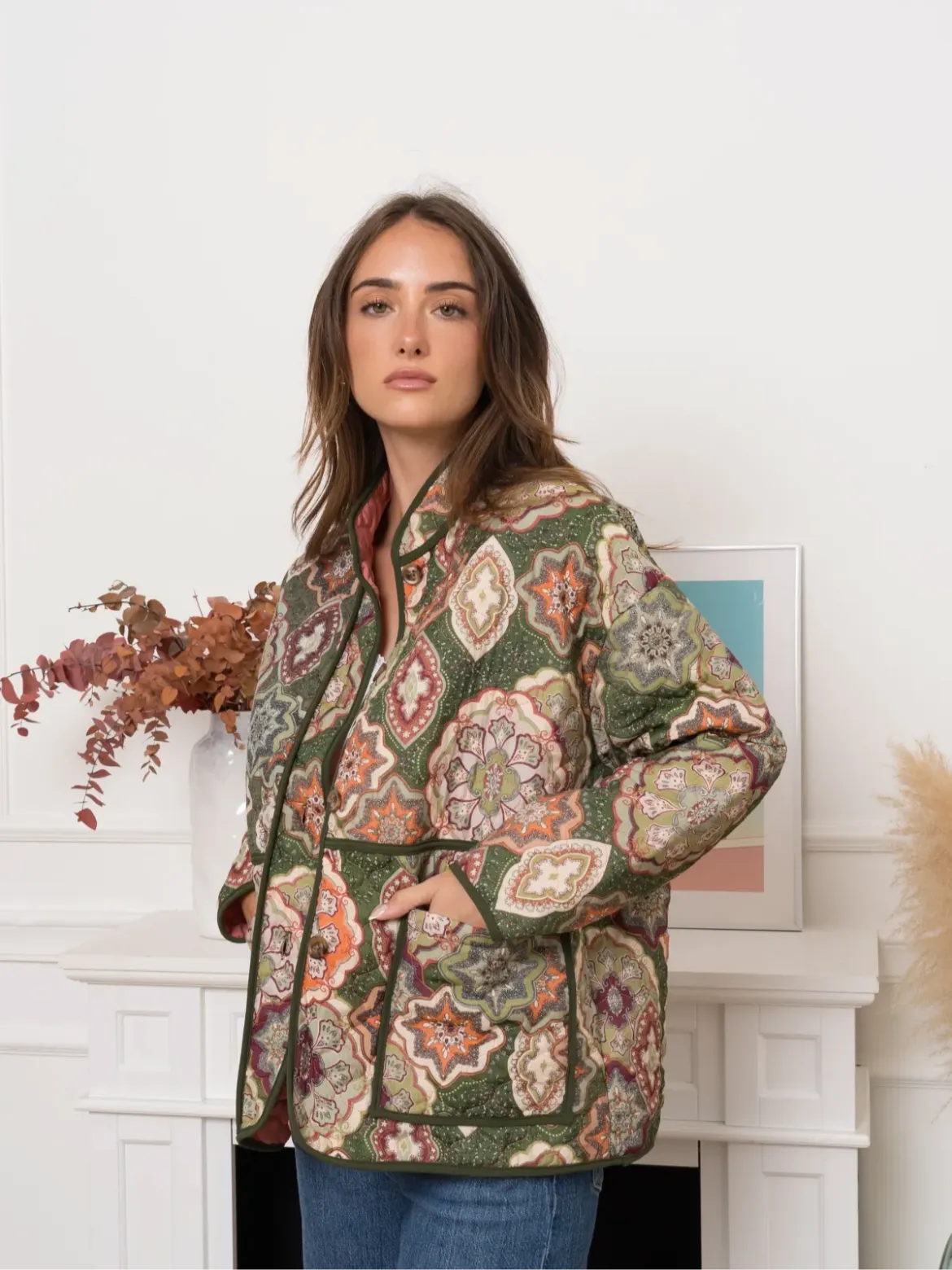 Florence Quilted Jacket - Forest