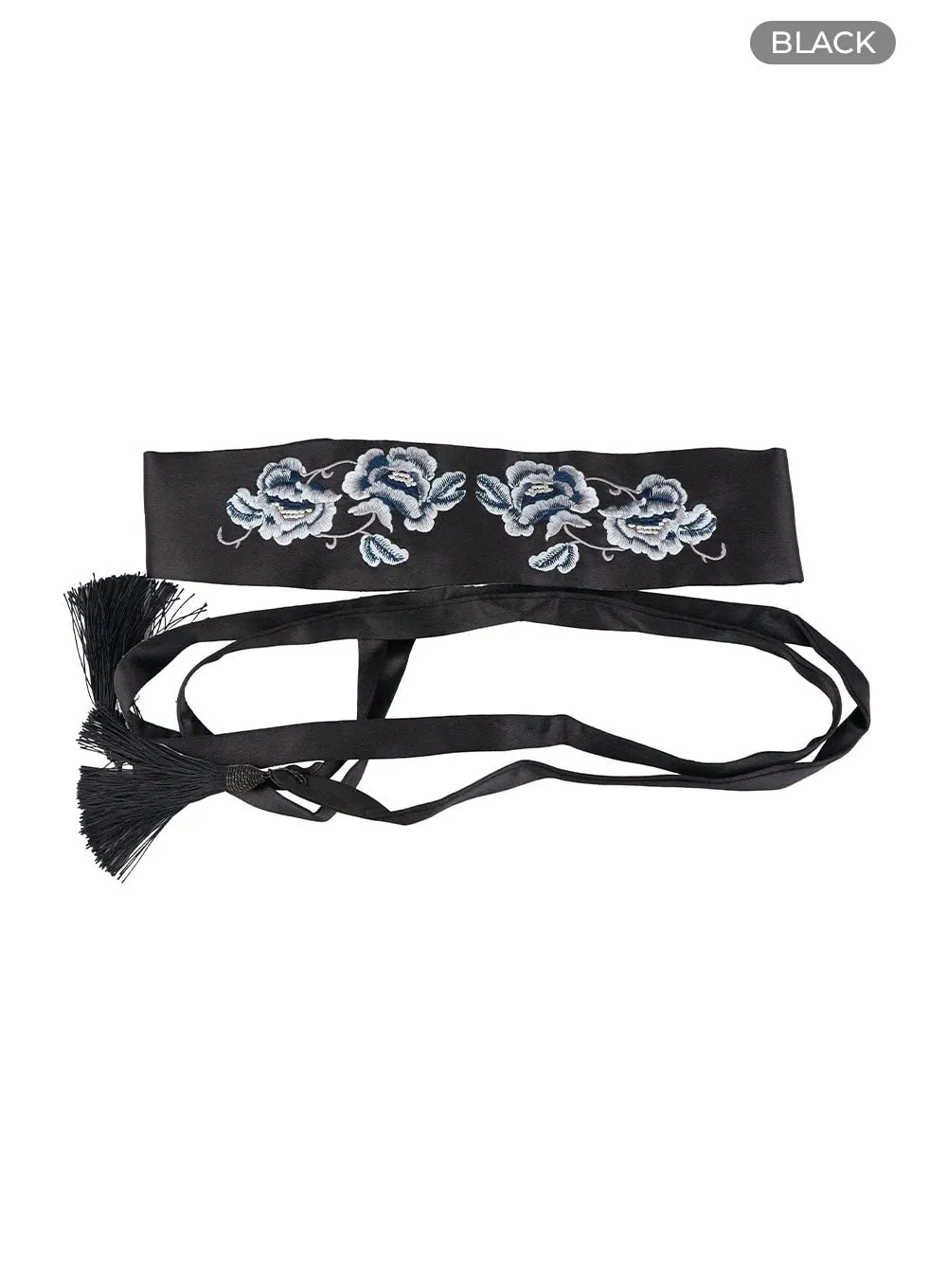 Flower Embroidered Waist Belt OU404