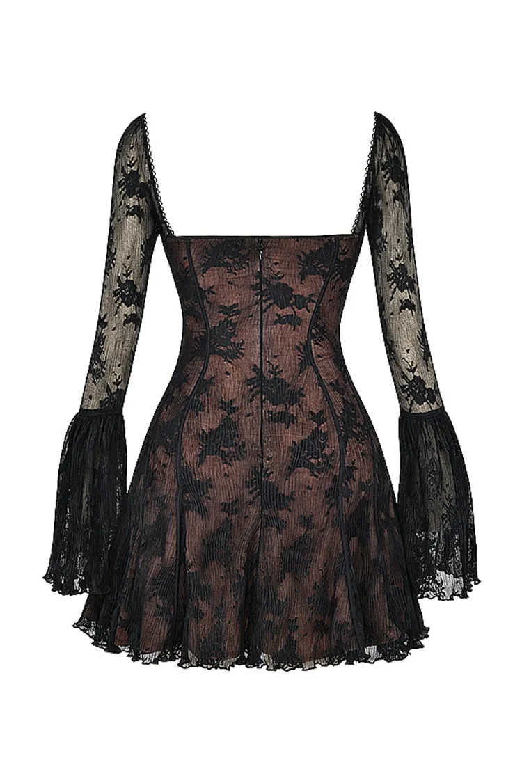 Flytonn- Analissa Black Lace Dress