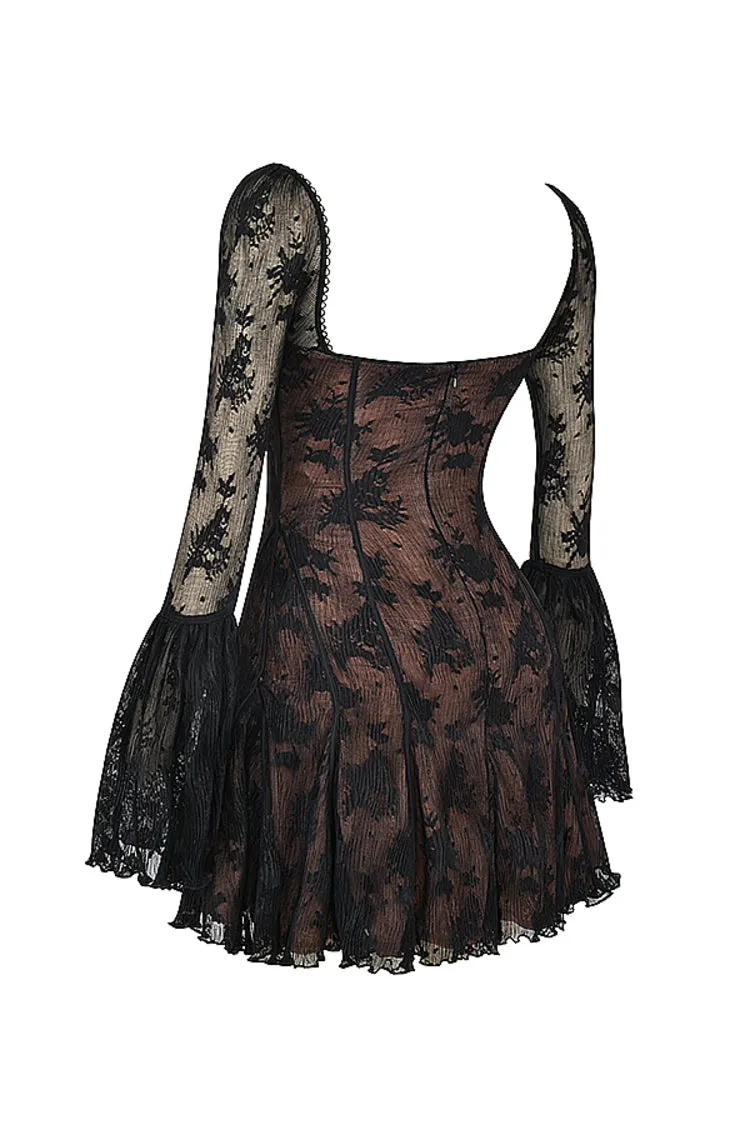 Flytonn- Analissa Black Lace Dress