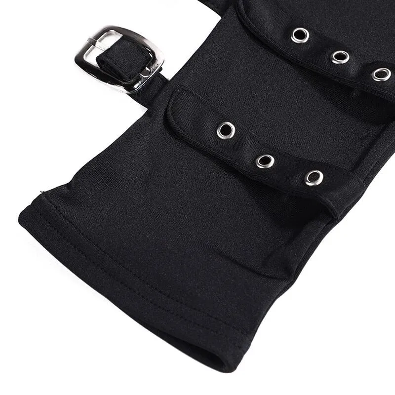 Funki Buys | Gloves | Women's Men's Half Finger Buckle Gloves