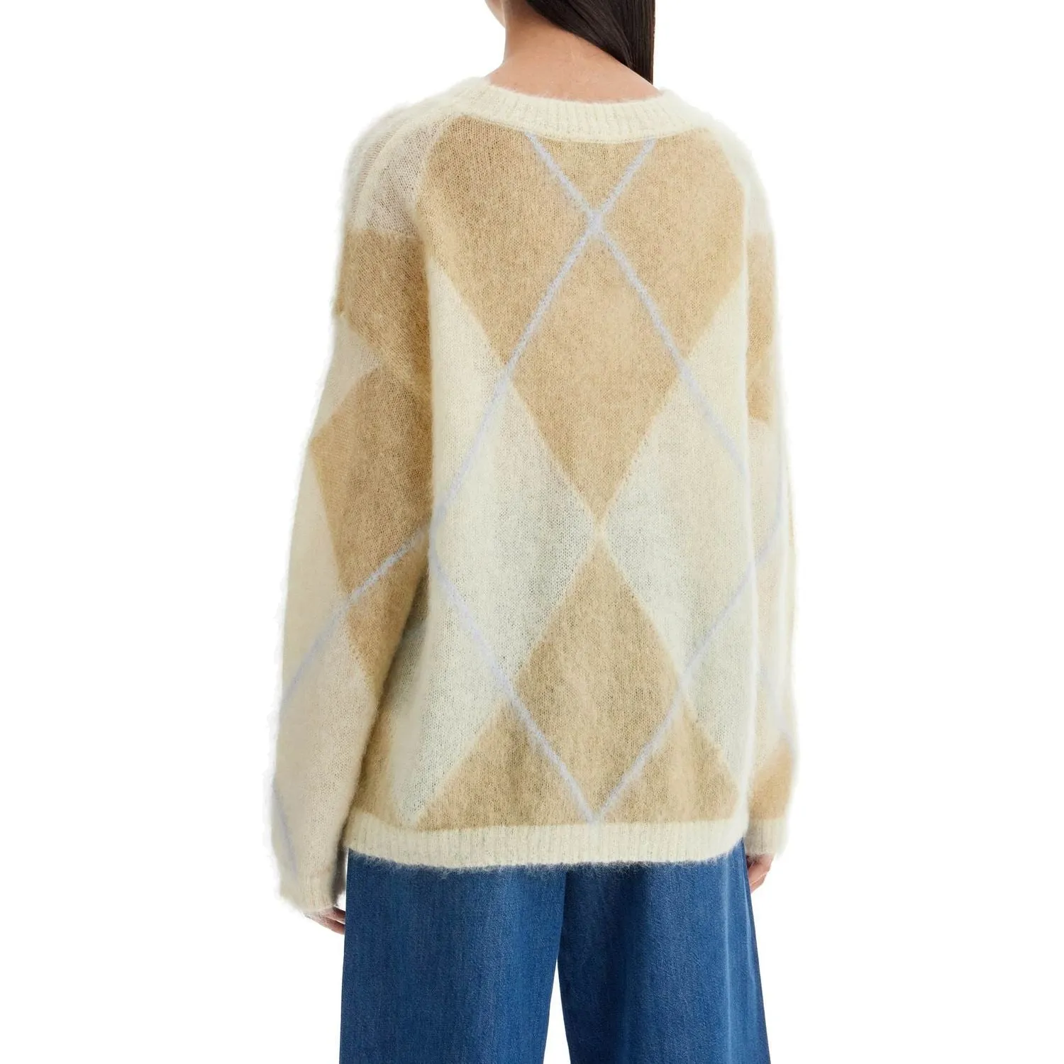 Ganni maxi mohair oversized cut sweater