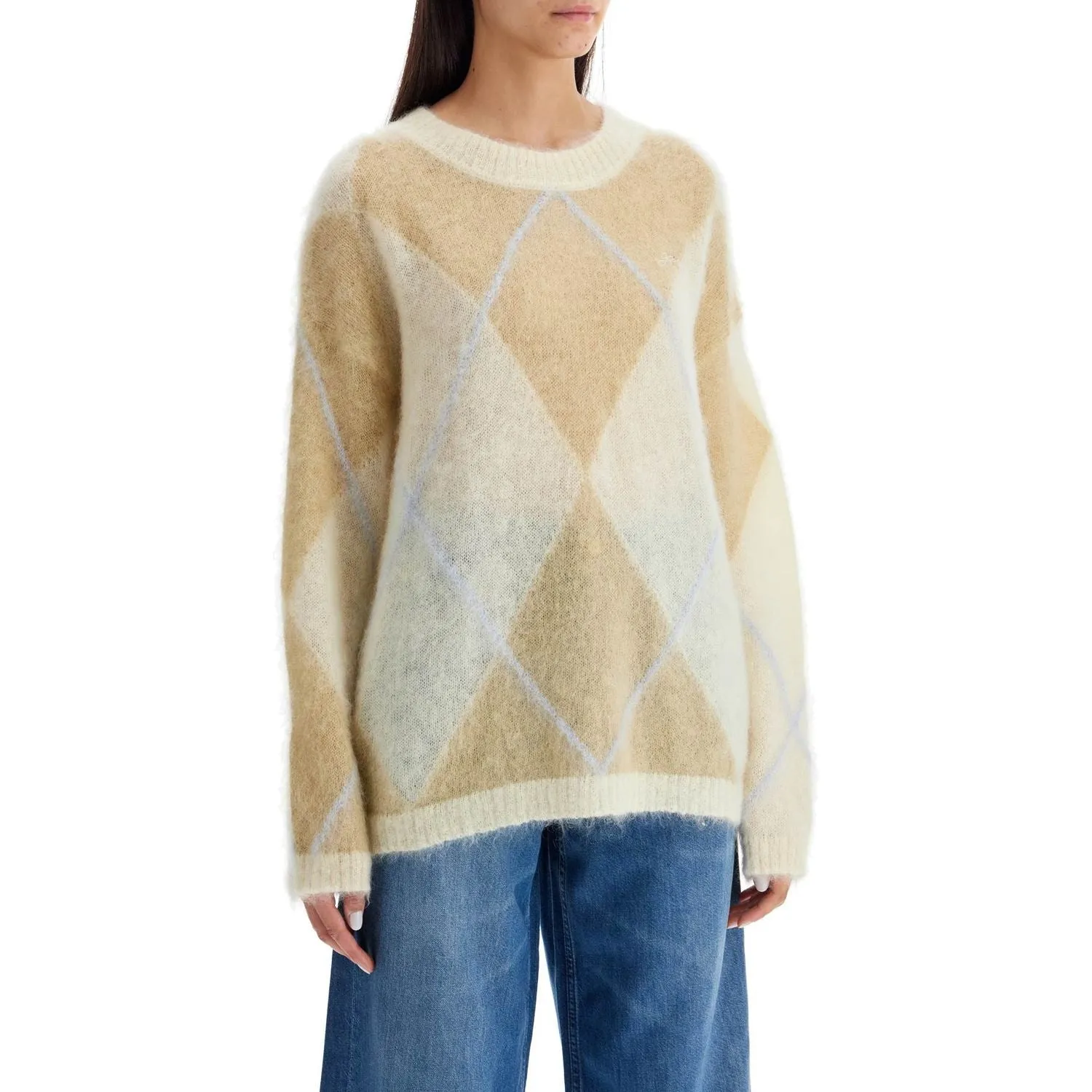 Ganni maxi mohair oversized cut sweater