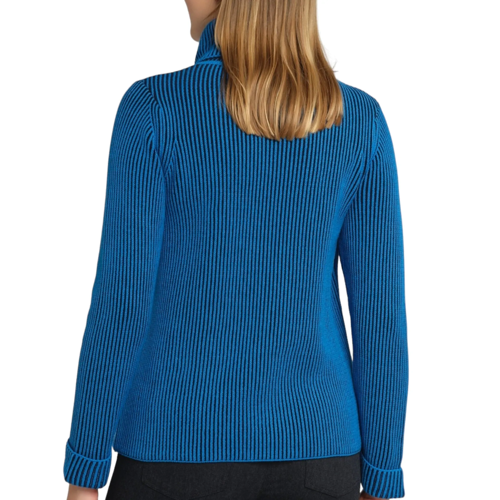 Gollehaug Cowl Neck Sweater Sapphire Blue