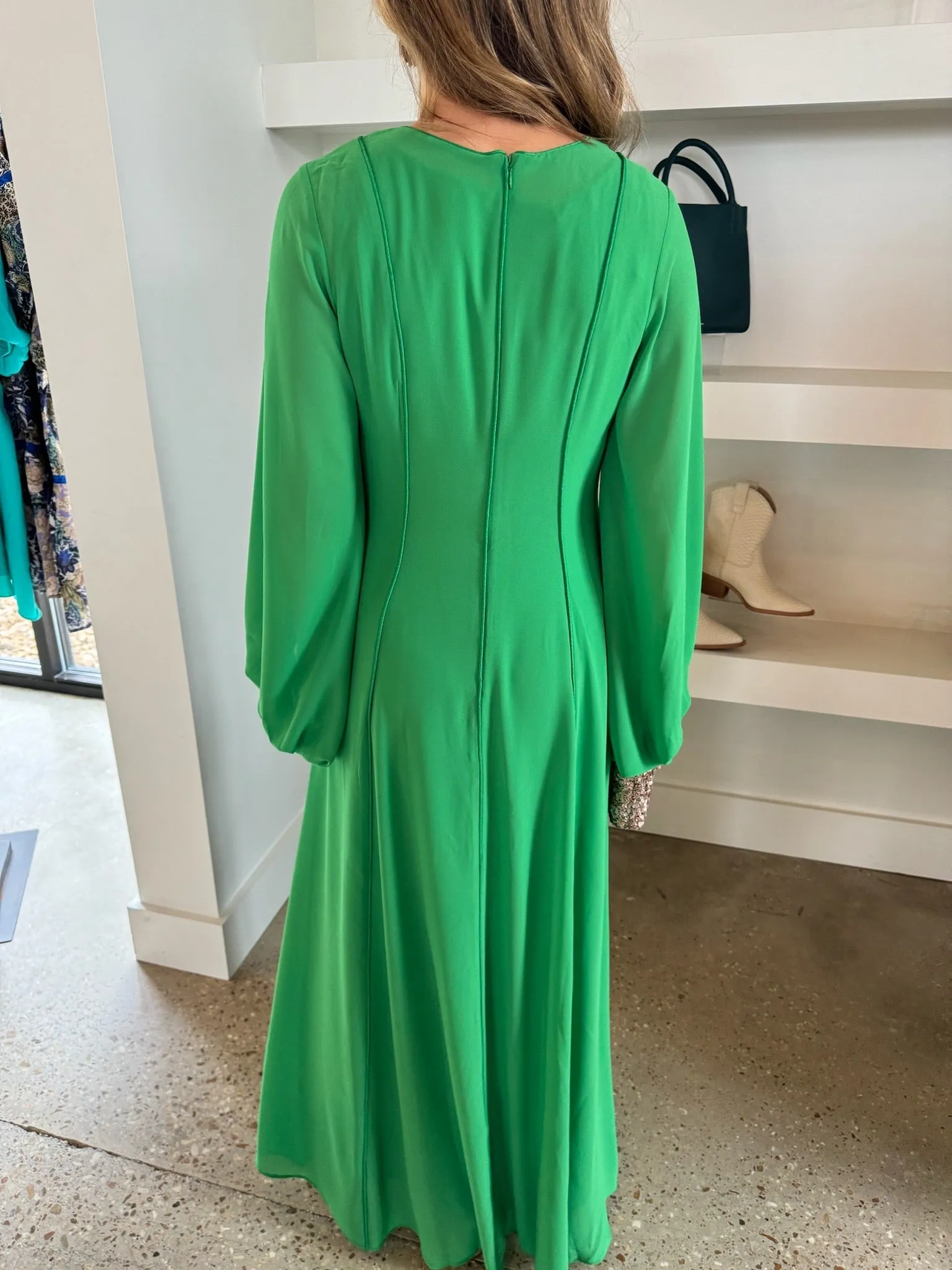 Green Datura Dress